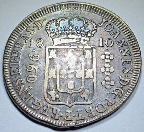 1810 brazil 960 reis struck - brazil,